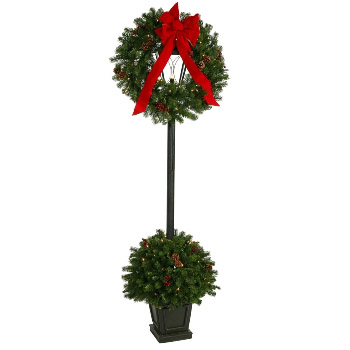 Scrooge Stage Decor 6' 5 - Artificial Trees & Floor Plants - Politically Correct Christmas decoration